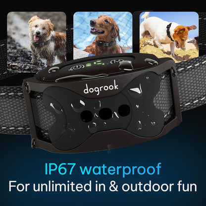 Rechargeable Dog Bark Collar | Smart Collar for Dog Training | No Shock | Beep & Vibration | No Bark Collar for Dogs | anti Bark Collar for Large Dog, Medium Dog, Small Dog | 12-110 Lbs