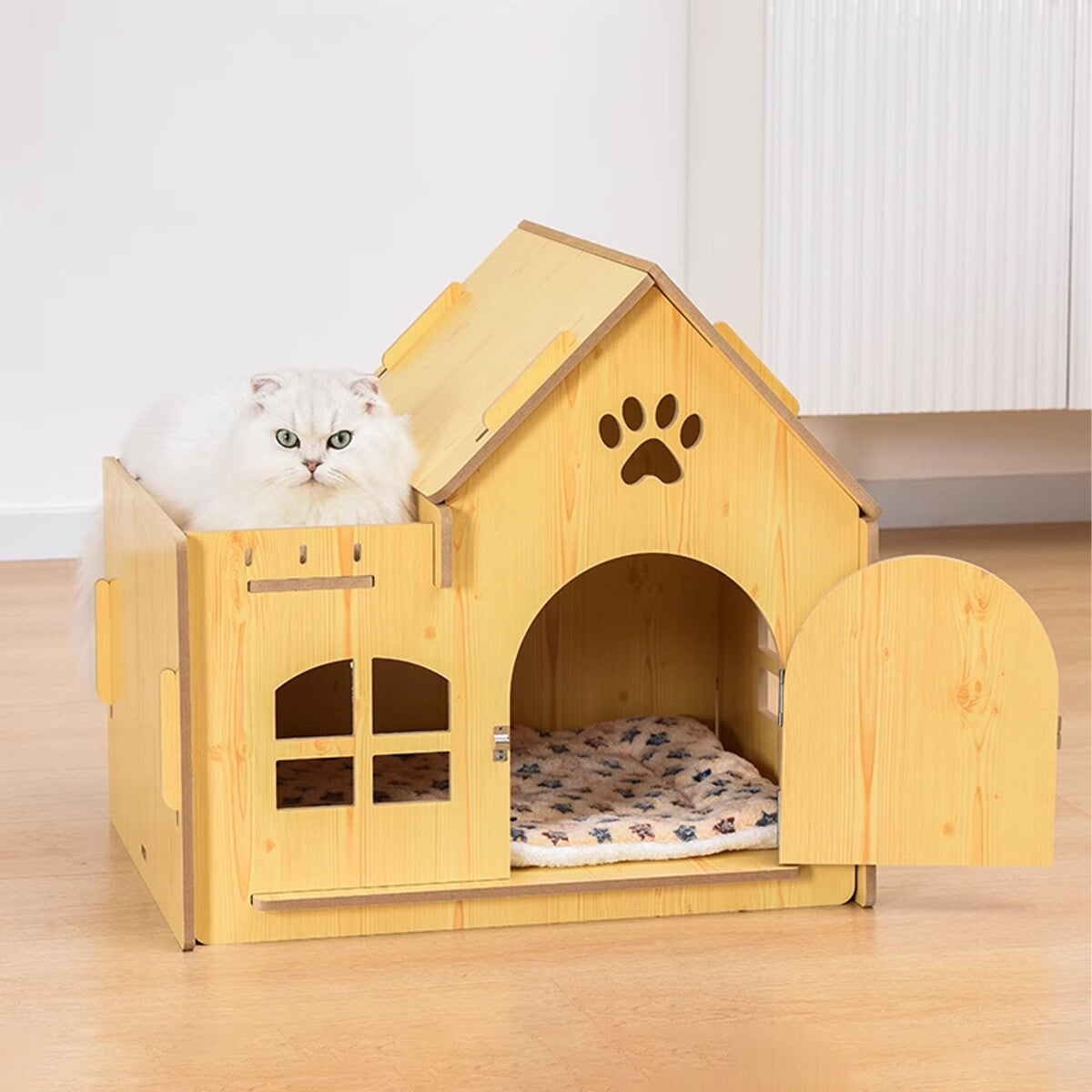 Indoor/Outdoor Wooden Pet House 