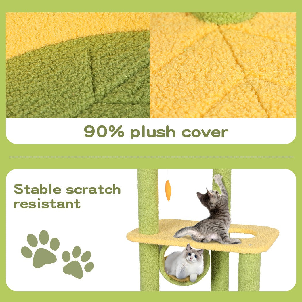 Cat Tree Kitten Furniture Condo Scratching Post Scratcher Multi-Level
