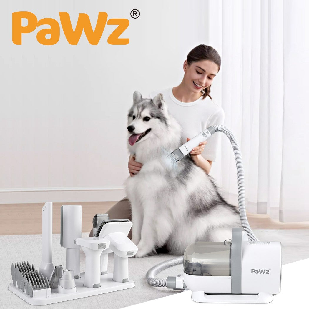 7 in 1 Pet Grooming Kit Vacuum Dog Cat Hair Dryer Remover Clipper Brushes