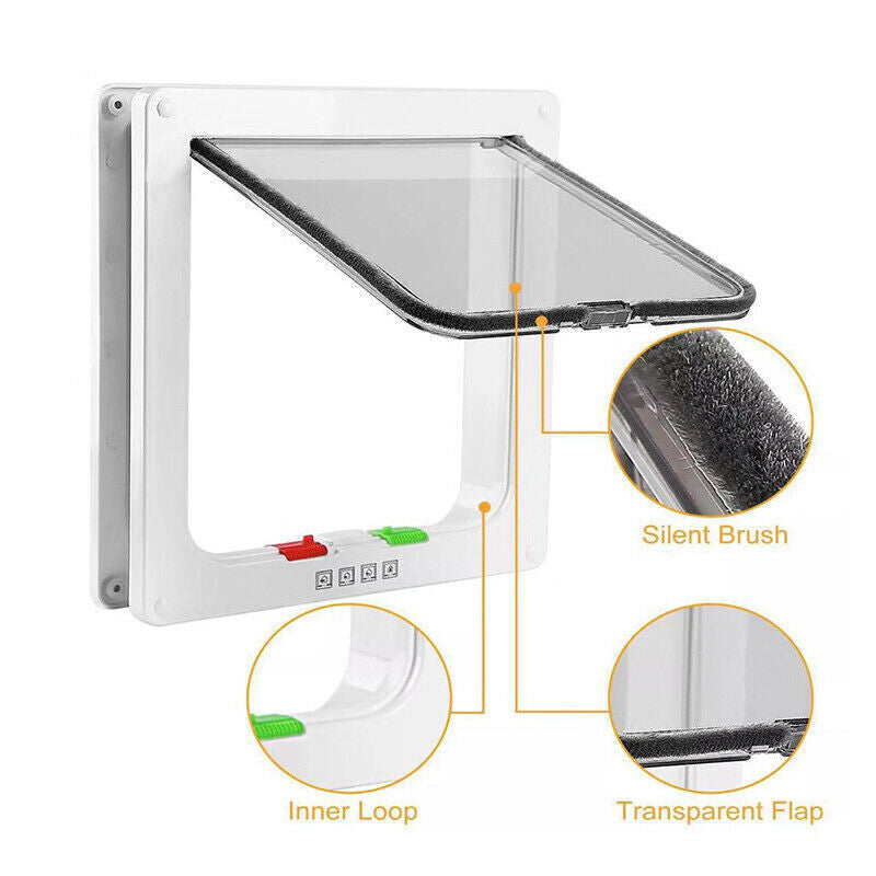 4-Way Safe Lockable Pet Door 