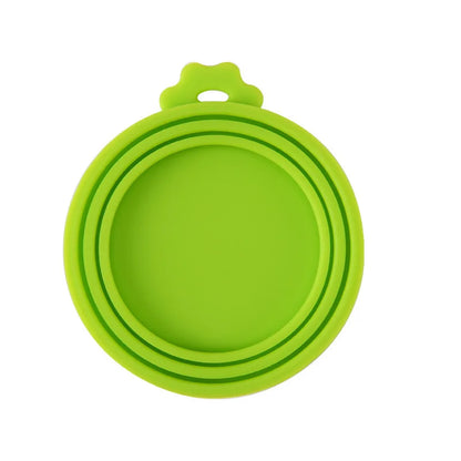 A Set of Reusable Pet Food Can Cover and Spoon Portable Dogs Cat Storage Tin Cap Lid Seal Cover Health Pet Supplies Pet Lids Can