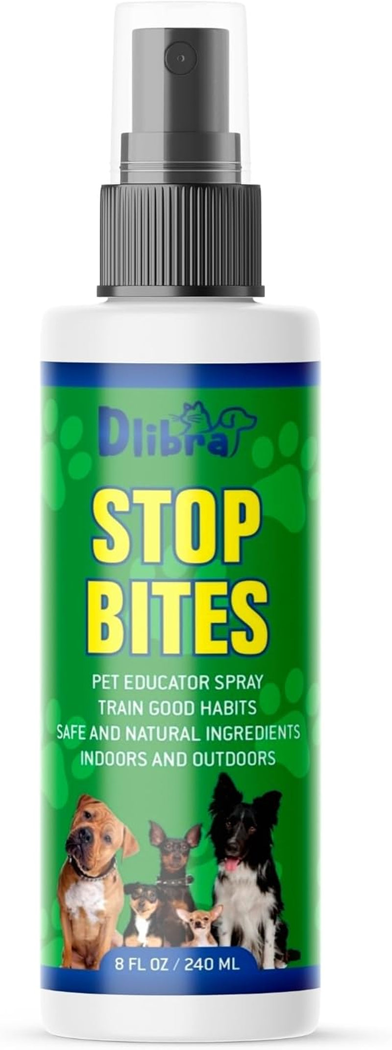 Stop Bites Spray for Dogs – Natural Anti-Chew Spray for Furniture, Shoes, Curtains, & More | Safe Puppy & Adult Dog Training Aid | No Chew Solution