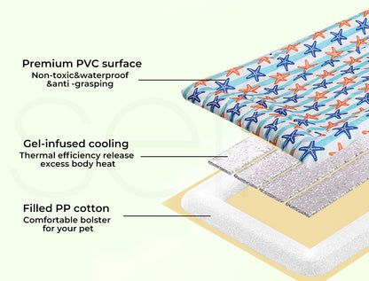 Pet Dog Cooling Mat Gel Non-Toxic Bed Cat Puppy Sofa Self-Cool Extra Large