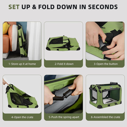 Large Cat Carrier for 2 Cats Small Medium Dogs, Soft Pet Carrier 24X17X17 for Traveling with Warm Blanket Foldable Bowl and Washable Pad