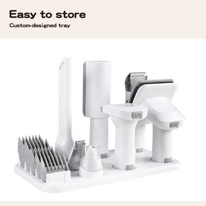7 in 1 Pet Grooming Kit Vacuum Dog Cat Hair Dryer Remover Clipper Brushes