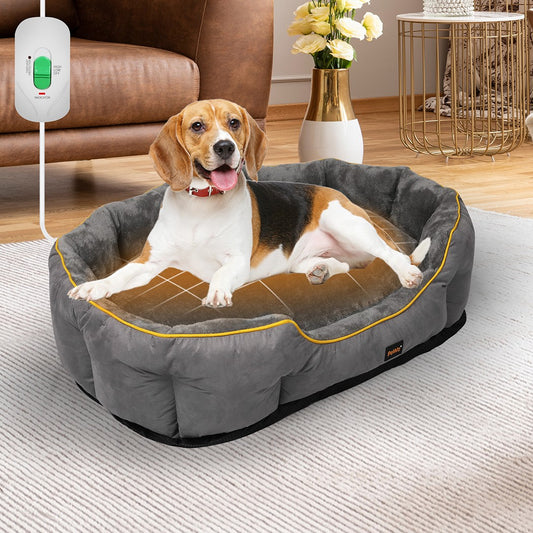 Pawz Electric Pet Heater Bed Heated Mat Cat Dog Heat Blanket Removable Cover