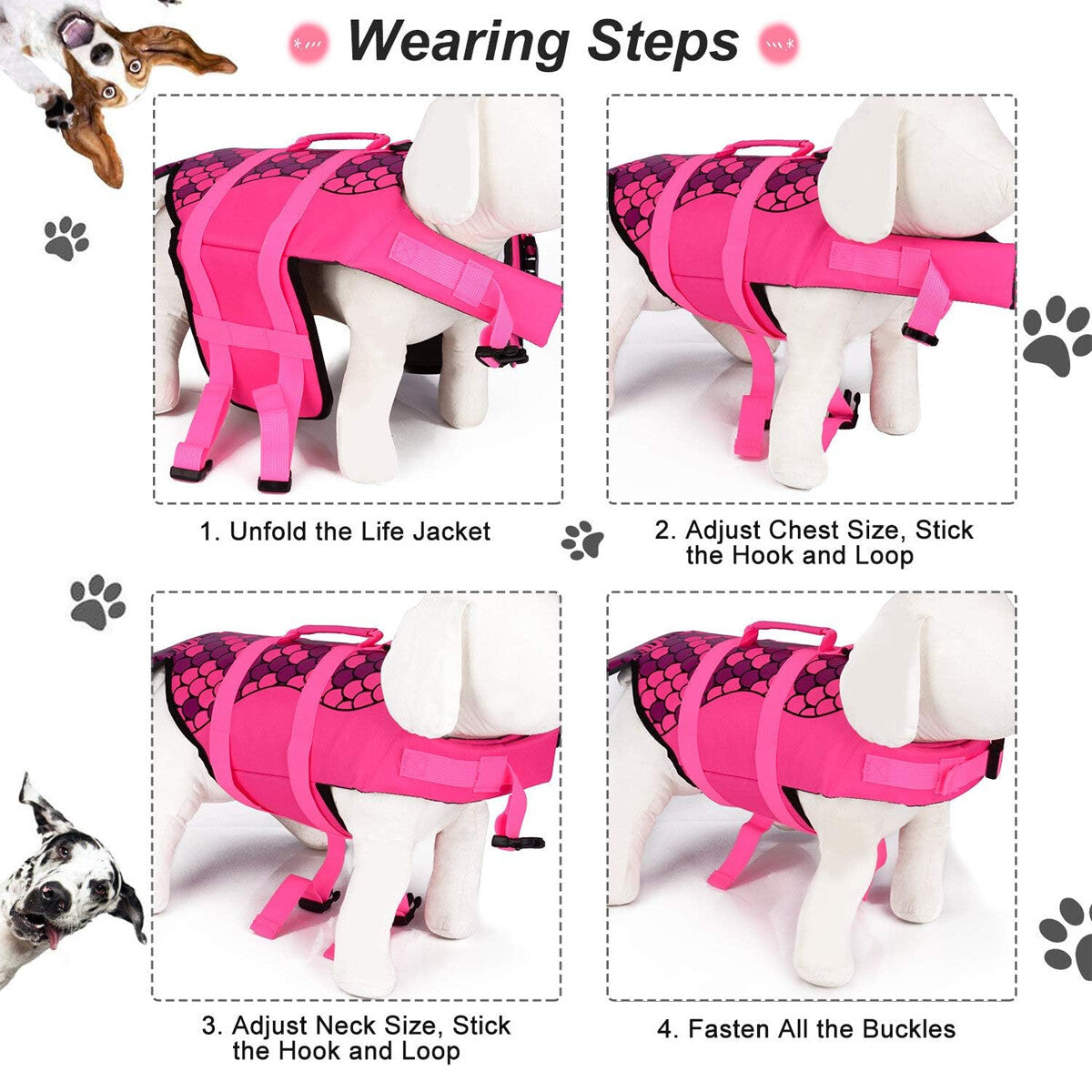 Dog Life Jacket Pet Safety Vest