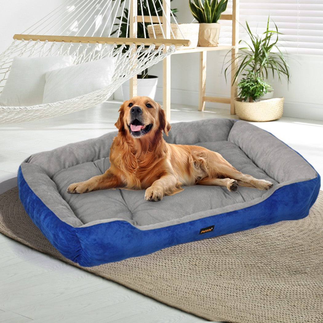 Pet Bed Dog Beds Bedding Mattress Mat Cushion Soft Pad Pads Mats XL Navy
