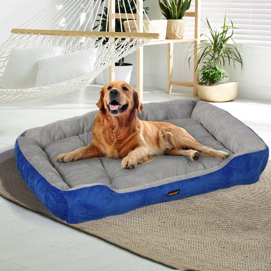 Pet Bed Dog Beds Bedding Mattress Mat Cushion Soft Pad Pads Mats XL Navy