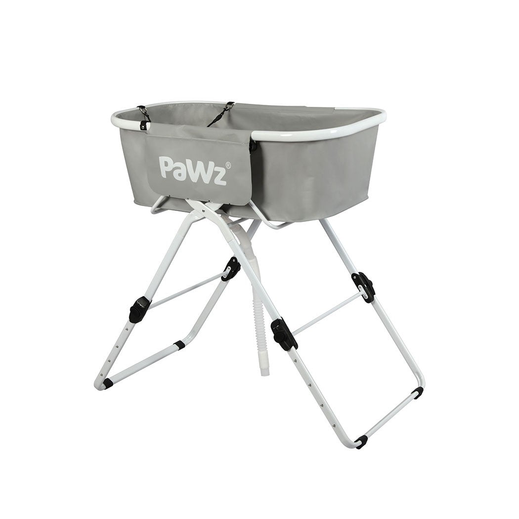 Foldable Pet Bath Tub W/ Adjustable Height for Small & Medium Dogs Cats