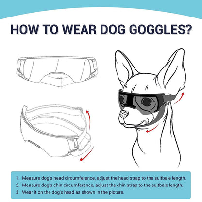 Dog Sunglasses UV Eye Protection Goggles 