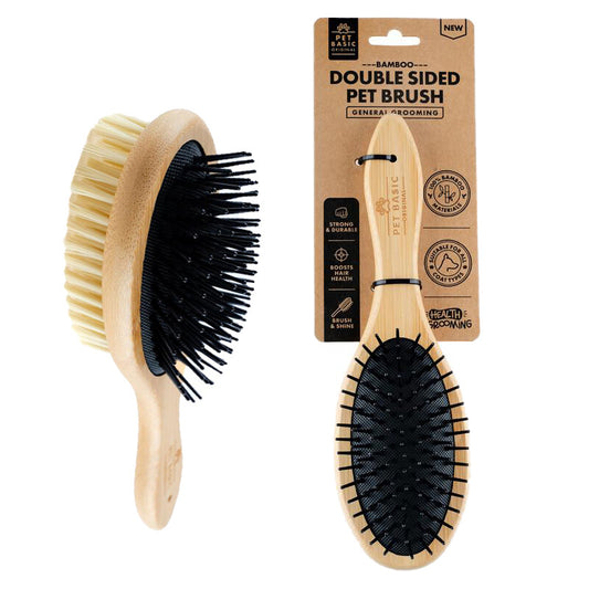 Bamboo Double Sided Grooming Brush 