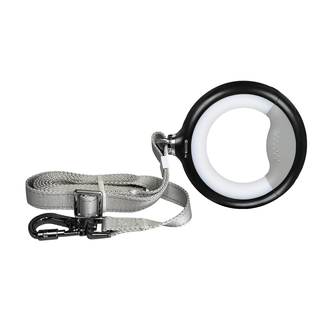 LED Dog Leash Lead Walking Rope Flashlight Heavy Duty Nylon Extendable 2M