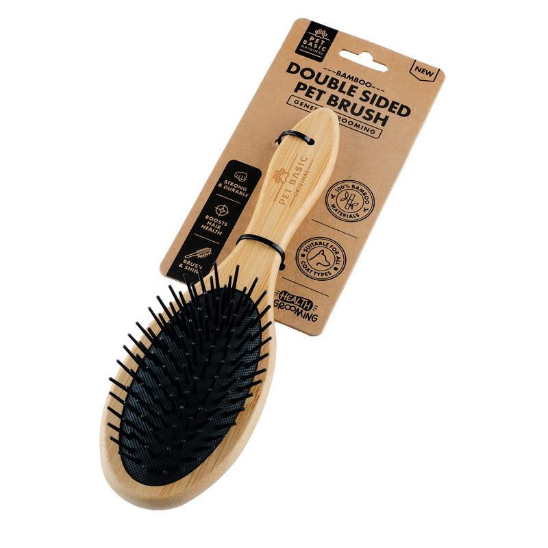 Bamboo Double Sided Grooming Brush 
