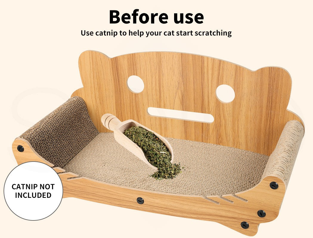 Cat Kitten Claw Scratching Board Post Scratcher Corrugated Cardboard Toy