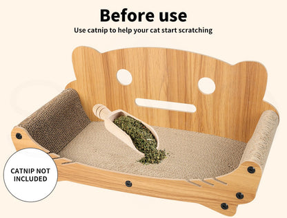Cat Kitten Claw Scratching Board Post Scratcher Corrugated Cardboard Toy