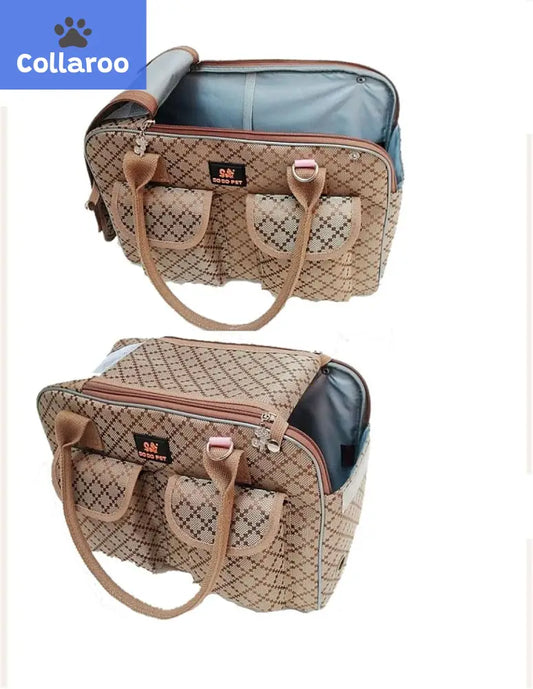 (M) -  Dog Carrier Bag Pet Tote Bag Doggie Handbag Cat Purse Puppy Pouch , Free Collapsible Dog Bowl Included