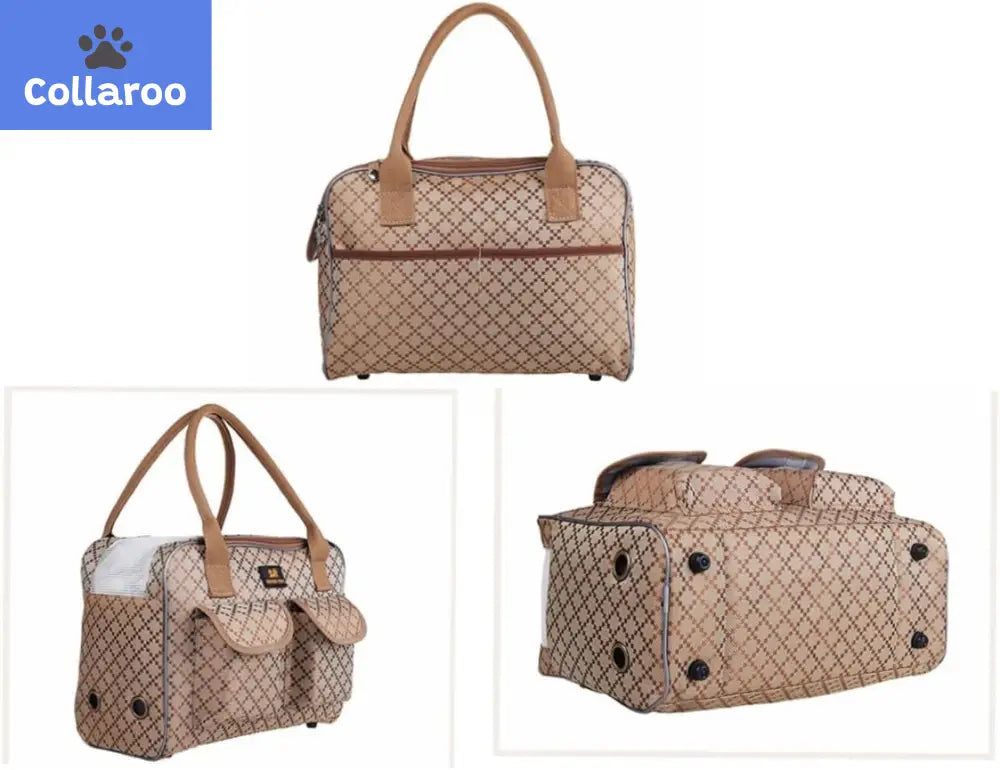 (M) -  Dog Carrier Bag Pet Tote Bag Doggie Handbag Cat Purse Puppy Pouch , Free Collapsible Dog Bowl Included